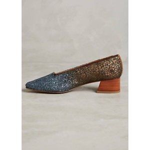 Miista Taissa Pump Morning Sky Glitter Size EU 38/ US 7.5 Anthropologie